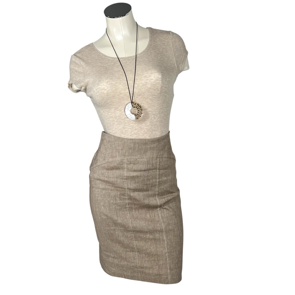 KAREN KANE Light Brown Pencil Skirt Women's Size 6